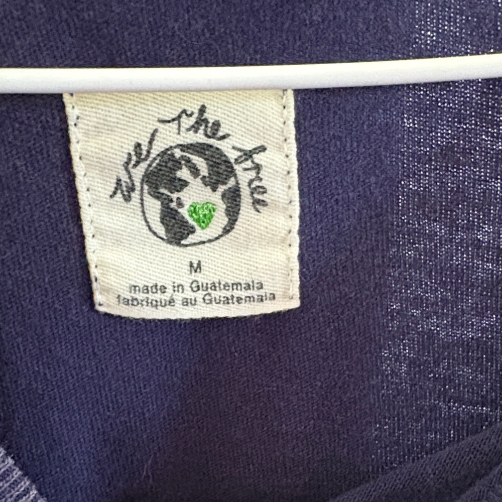 We The Free Navy & Periwinkle Striped Oversized Tee - Picture 2 of 2